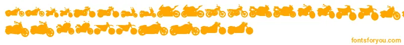 MotosTfb Font – Orange Fonts on White Background