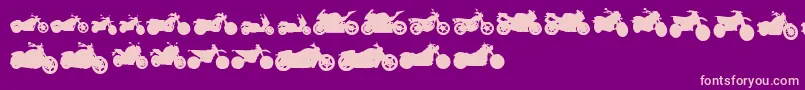 MotosTfb Font – Pink Fonts on Purple Background