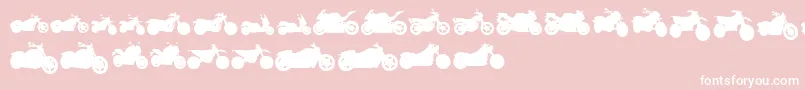 MotosTfb Font – White Fonts on Pink Background