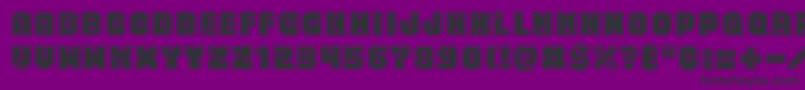 Numero10 Font – Black Fonts on Purple Background