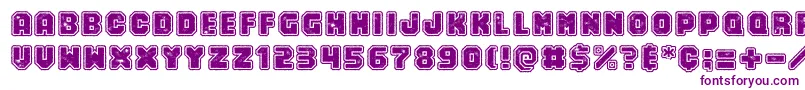 Numero10 Font – Purple Fonts on White Background