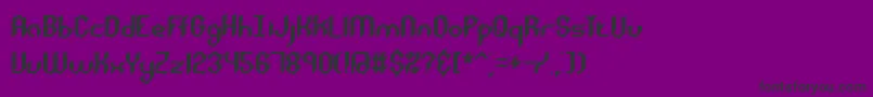 Roughday-Schriftart – Schwarze Schriften auf violettem Hintergrund