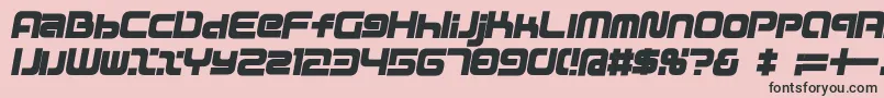 D3mouldismi Font – Black Fonts on Pink Background
