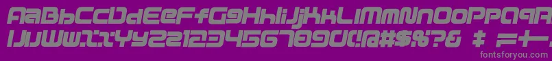 D3mouldismi Font – Gray Fonts on Purple Background