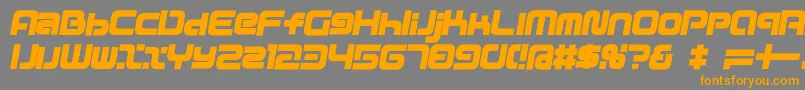D3mouldismi Font – Orange Fonts on Gray Background