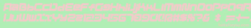 D3mouldismi Font – Pink Fonts on Green Background