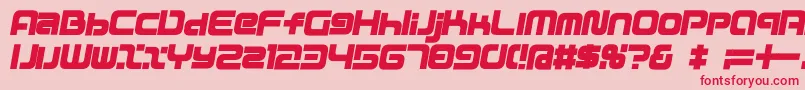 D3mouldismi Font – Red Fonts on Pink Background