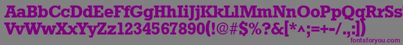 StamfordSfBold Font – Purple Fonts on Gray Background