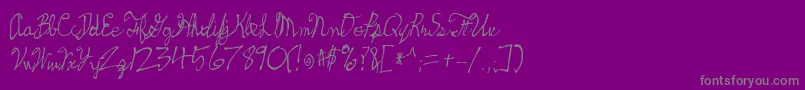 Skeetch ffy-Schriftart – Graue Schriften auf violettem Hintergrund