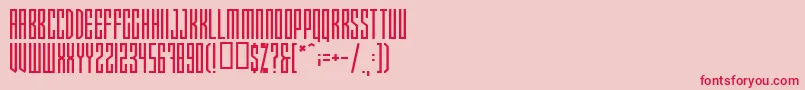 Xray Font – Red Fonts on Pink Background
