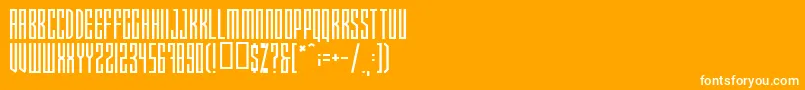 Xray Font – White Fonts on Orange Background