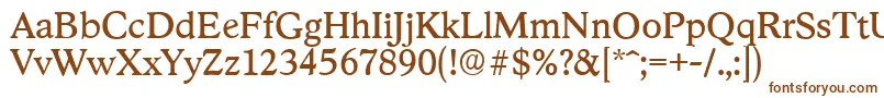 Шрифт StratfordserialRegular – коричневые шрифты