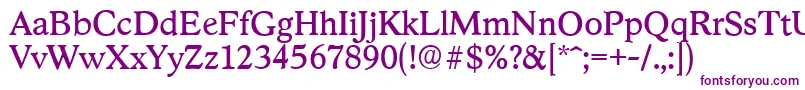Шрифт StratfordserialRegular – фиолетовые шрифты
