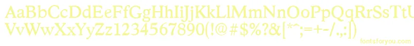 StratfordserialRegular-fontti – keltaiset fontit