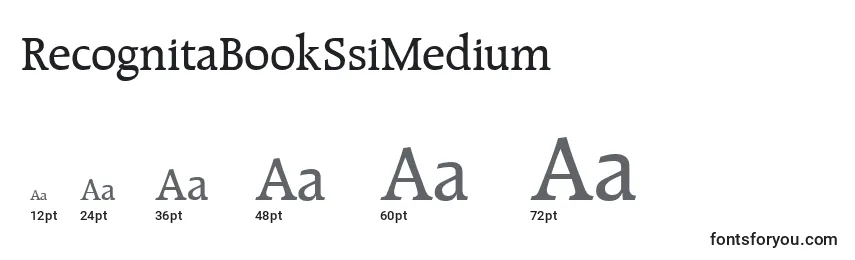 RecognitaBookSsiMedium Font Sizes