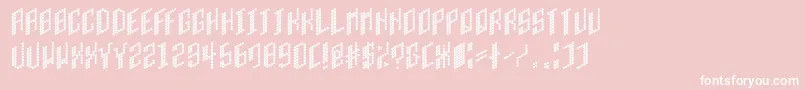 Cell Font – White Fonts on Pink Background