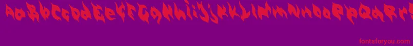 Burny Font – Red Fonts on Purple Background