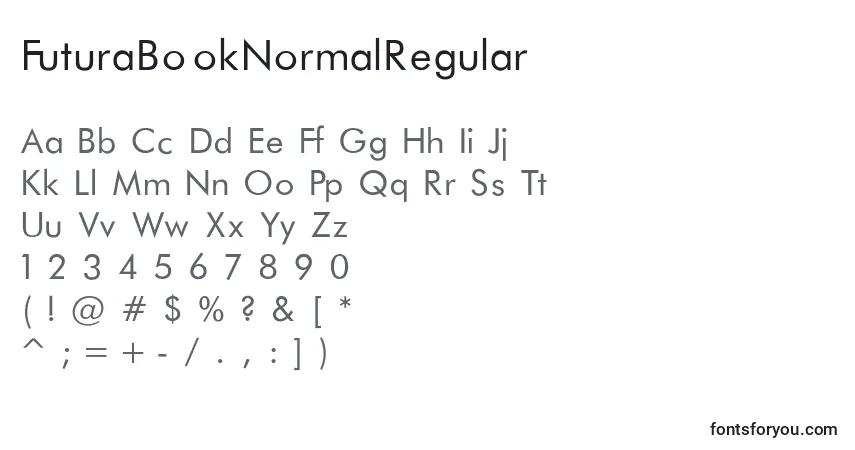 Police FuturaBookNormalRegular - Alphabet, Chiffres, Caractères Spéciaux