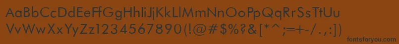 fuente FuturaBookNormalRegular – Fuentes Negras Sobre Fondo Marrón