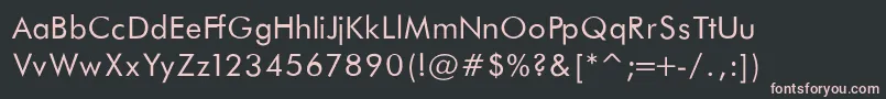 Шрифт FuturaBookNormalRegular – розовые шрифты на чёрном фоне