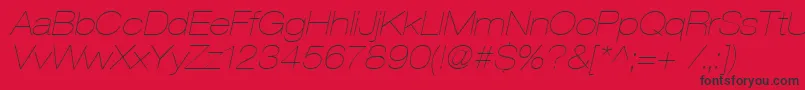 Heaveneticaextd2Ultoblsh Font – Black Fonts on Red Background