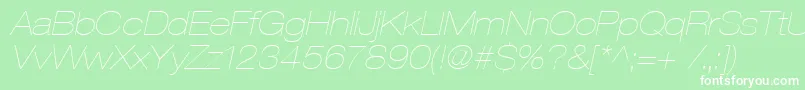 Heaveneticaextd2Ultoblsh Font – White Fonts on Green Background