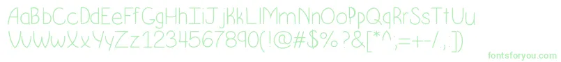 Więcej informacji o czcionce Krumkake Czcionka Krumkake – zielone czcionki