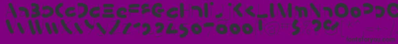 KleinsSausages Font – Black Fonts on Purple Background