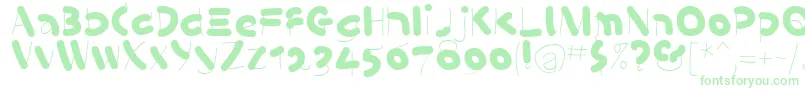 KleinsSausages-Schriftart – Grüne Schriften