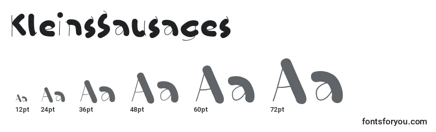 KleinsSausages Font Sizes