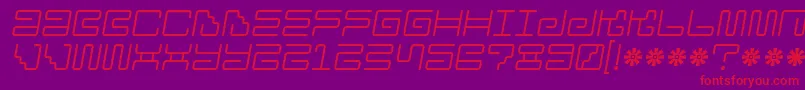 Ironlounge2 Font – Red Fonts on Purple Background