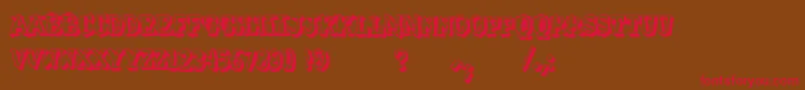 VtksSolucaoCriativaDois Font – Red Fonts on Brown Background