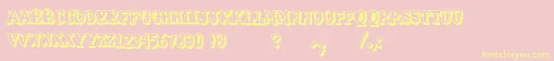 VtksSolucaoCriativaDois Font – Yellow Fonts on Pink Background