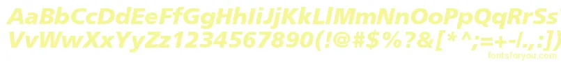 FrutigerltstdBlackitalic Font – Yellow Fonts