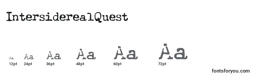 IntersiderealQuest Font Sizes