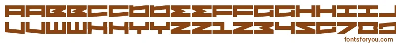 Шрифт SovereignState – коричневые шрифты на белом фоне