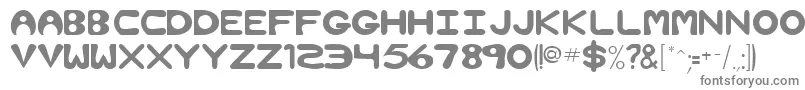 BrigetteRegular-Schriftart – Graue Schriften auf weißem Hintergrund