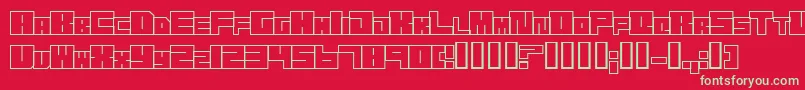 Trans Font – Green Fonts on Red Background
