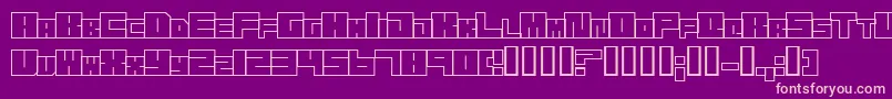 Trans Font – Pink Fonts on Purple Background