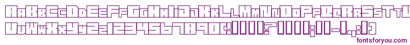 Trans Font – Purple Fonts on White Background