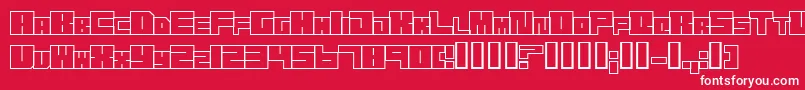 フォントTrans – 赤い背景に白い文字