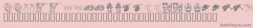 En savoir plus sur la police KrChristmasAngels Police KrChristmasAngels – polices grises sur fond rose