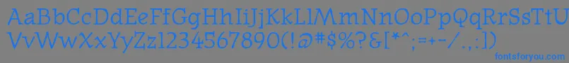 Oldnews Font – Blue Fonts on Gray Background