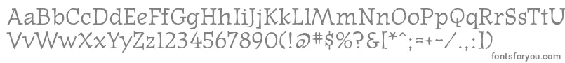 Oldnews Font – Gray Fonts on White Background