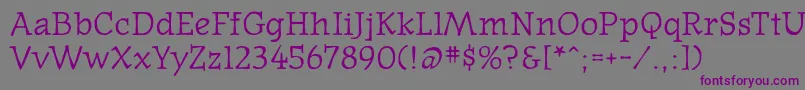 Oldnews Font – Purple Fonts on Gray Background