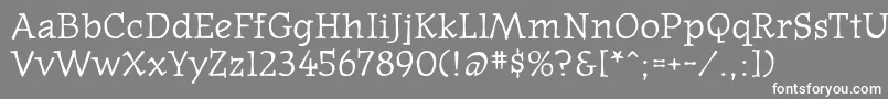Oldnews Font – White Fonts on Gray Background