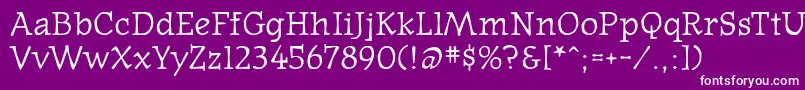 Oldnews Font – White Fonts on Purple Background