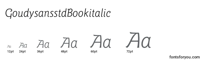 GoudysansstdBookitalic Font Sizes