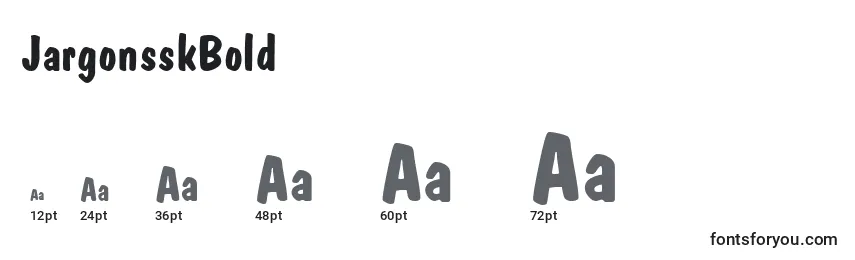 JargonsskBold Font Sizes