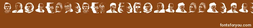 ThinkersWorld Font – White Fonts on Brown Background
